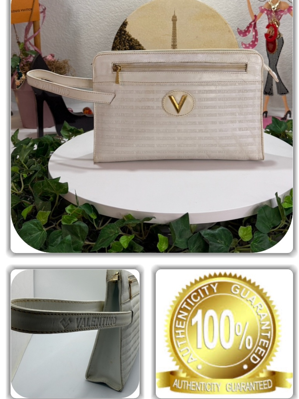 MARIO VALENTINO WHITE WRISTLET!